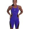 Speedo Female Fastskin LZR Pure Intent Closed Back Kneeskin, New Purple, Size 26