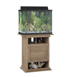 Alternative view of Flipper 10/20 Gallon Aquarium Stand, Rustic Oak