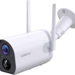 Alternative view of Wireless Outdoor Security Camera COOAU 15000mAh Rechargeable Battery Powered Camera WiFi IP Home Surveillance Camera 1080P Night Vision IP66 Waterproof Human Motion Detection iOS Android (Black)