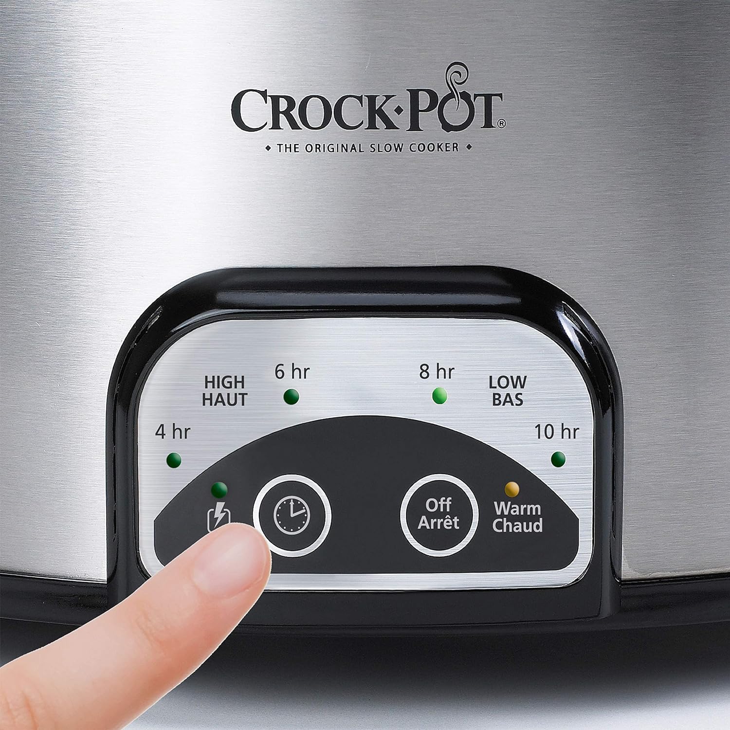 Crock-Pot 4-Quart Smart-Pot Programmable Slow Cooker, Silver - Image 4