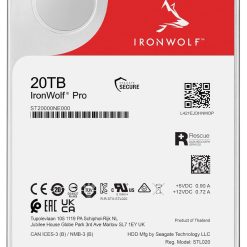 Alternative view of Seagate IronWolf Pro 20TB NAS Internal Hard Drive HDD ?C CMR 3.5 Inch SATA 6Gb/s 7200 RPM 256MB Cache for RAID Network Attached Storage, Rescue Services (ST20000NE000)
