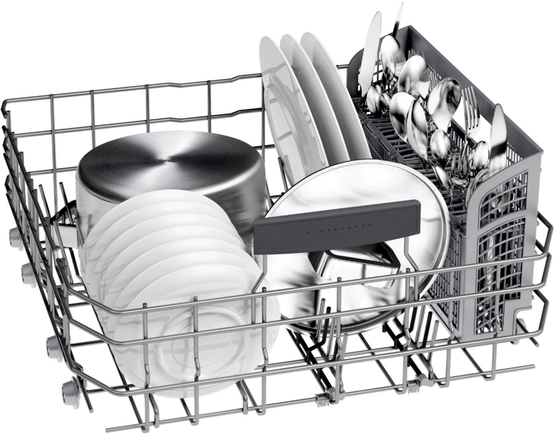 Bosch – 800 Series 24 Top Control Built-In Dishwasher with CrystalDry, Stainless Steel Tub, 3rd Rack, 42 dBa – Black stainless steel - Image 9