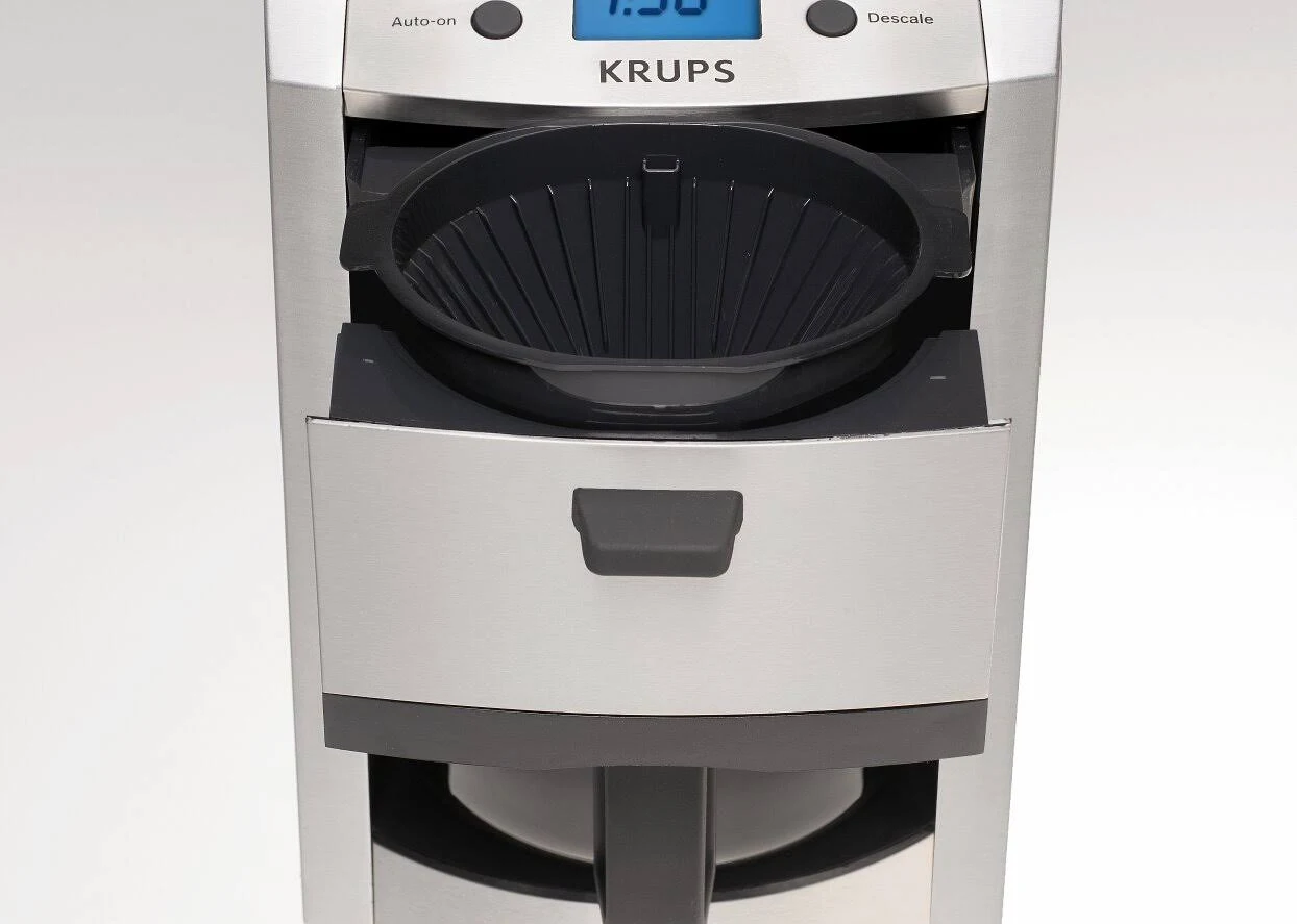 Krups KM8105 12-Cup Die-Cast Programmable Coffee Maker with Stainless - Image 2