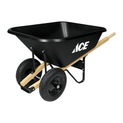 Ace Poly Dual Wheel Wheelbarrow 8 Cu. ft.