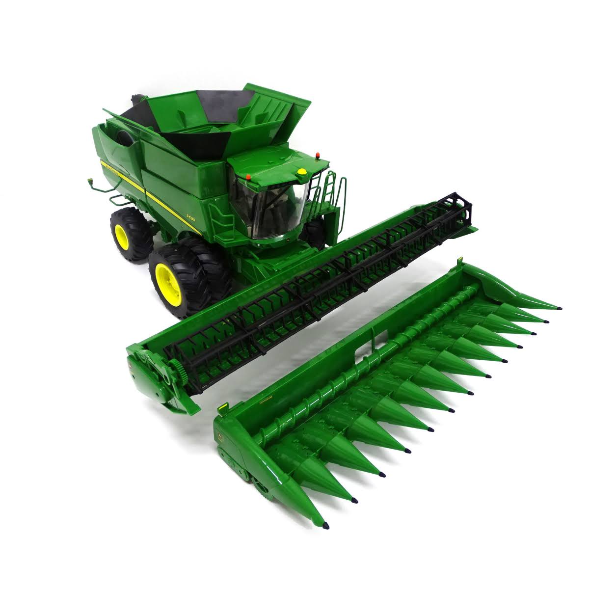 1:16 Big Farm John Deere S690 Combine with Corn and Draper Head 47101 - Image 3