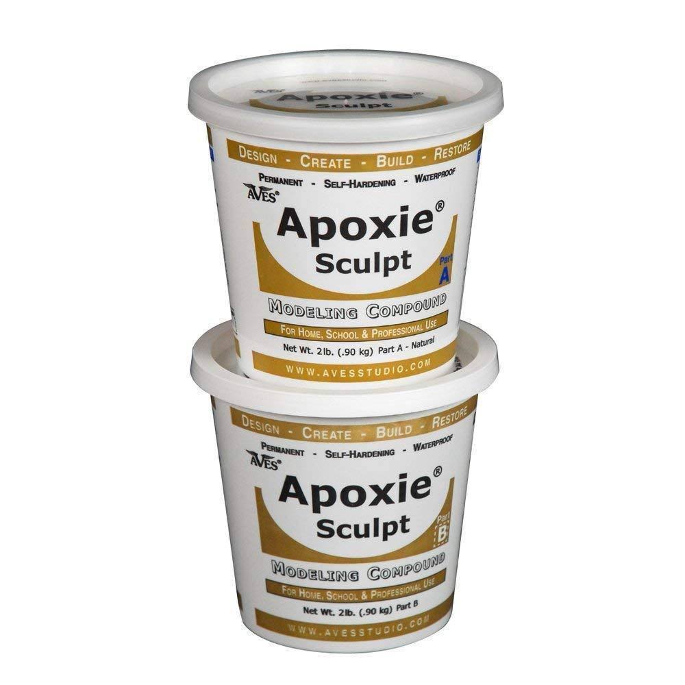 Apoxie Sculpt 4 lb. White, 2 Part Modeling Compound (A u0026 B) - Image 2