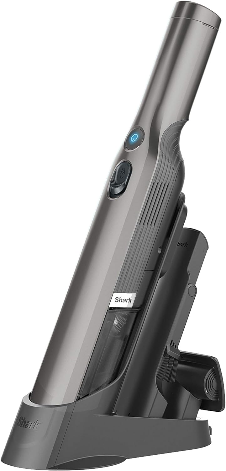 Shark WV201 WANDVAC Handheld Vacuum, Lightweight at 1.4 Pounds with Powerful Suction, Charging Dock, Single Touch Empty and Detachable Dust Cup - Image 3