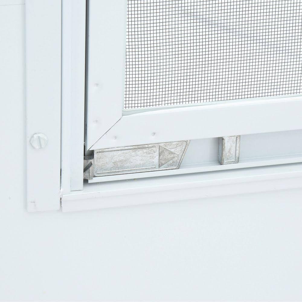 Emco 36 in. x 80 in. 100 Series White Self-Storing Storm Door - Image 5