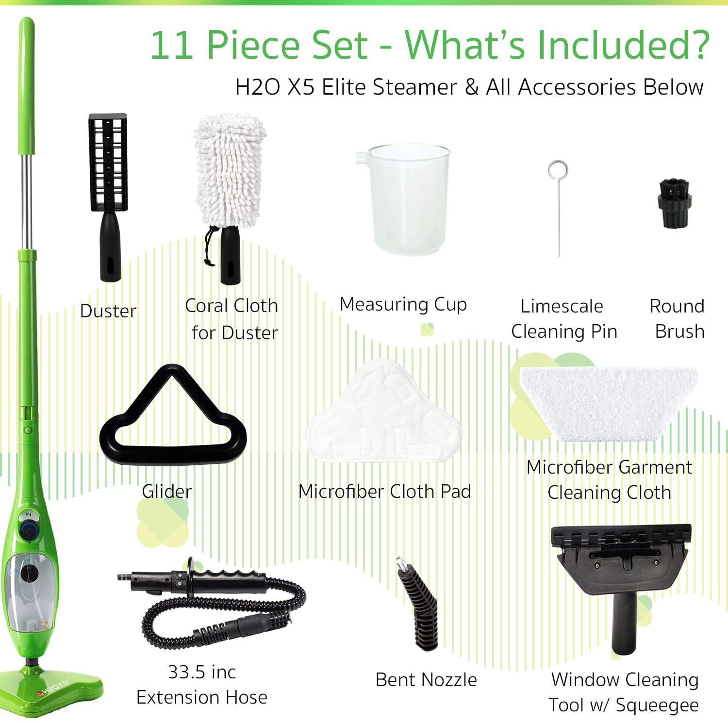 X5 Basic 5 in 1 All Purpose Hand Held Steam Mop Cleaner for Home Use - Image 2