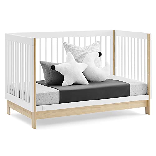 GAP babyGap Tate 4-in-1 Convertible Crib – Greenguard Gold Certified, Bianca White/Natural - Image 24