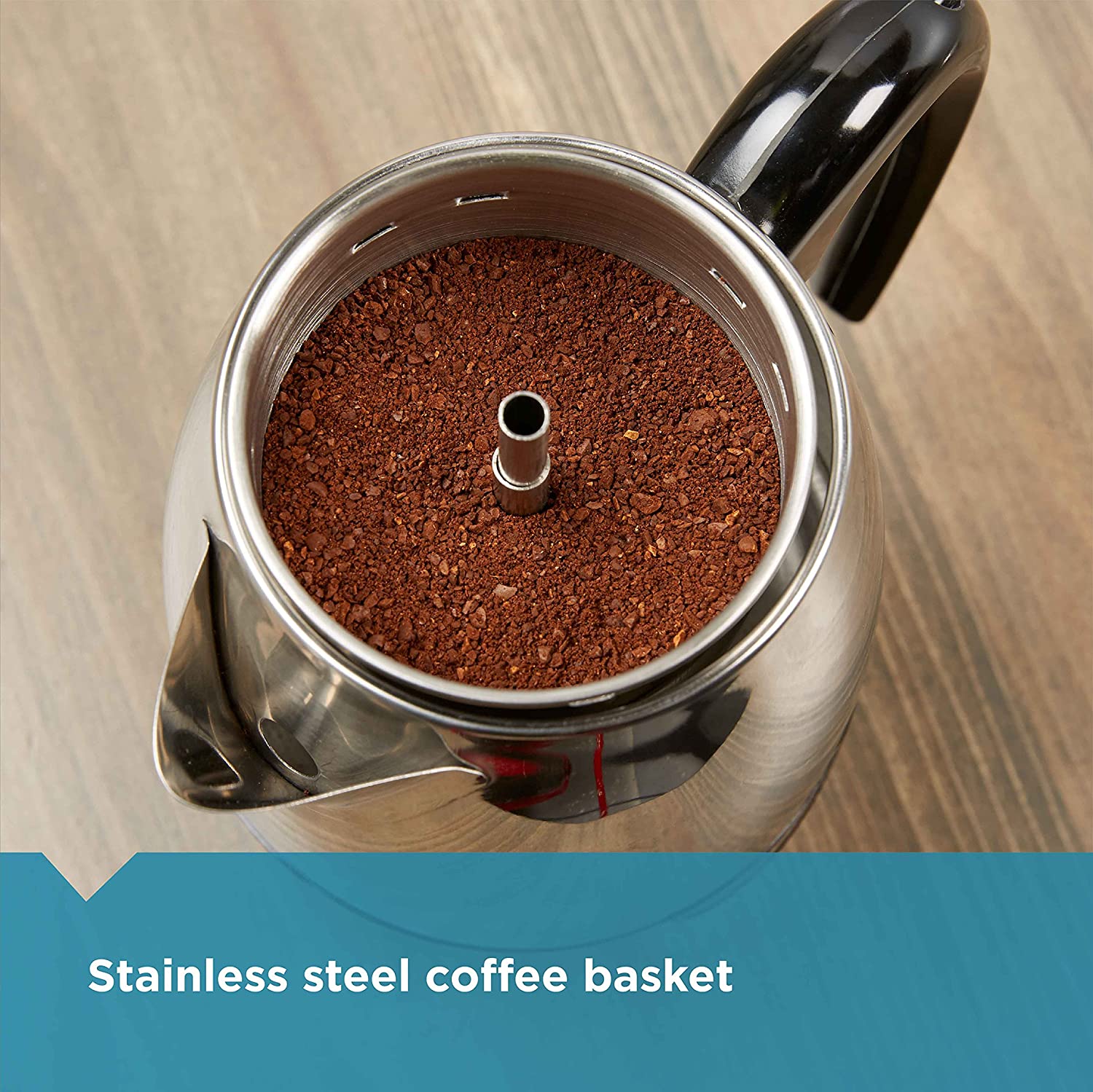 Farberware 2-4-Cup Percolator, Stainless Steel, FCP240 - Image 3