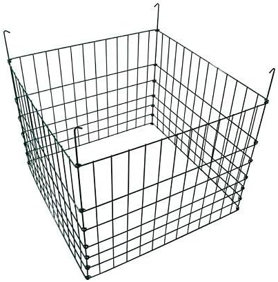 MTB Garden Wire Compost Bin 30x30x24 inches, Green, Garden Bed Fencing