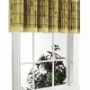 Versailles Home Fashions Tortoise Shell Bamboo Grommet Top Valance – Green