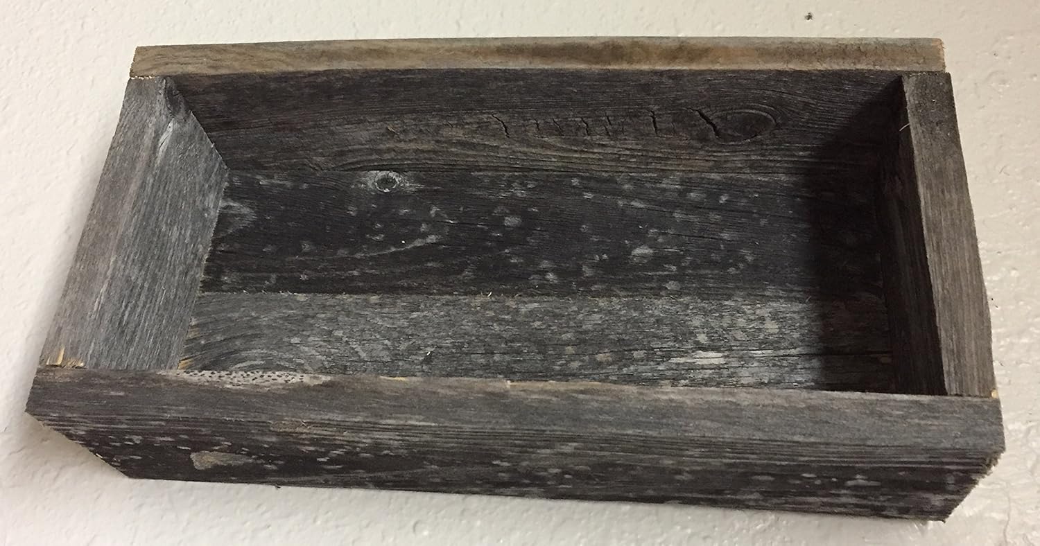 Barnwood Decor Of OKC| Old Farmhouse Barnwood Decorative Rustic Display Box made from 100% Authentic Reclaimed Wood Pack of 2 - Image 6