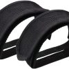 Bike Pedals with Straps, 2Pcs Pedal Straps Cycling Kids Bike Foot Pedal Straps Toe Clips Straps Tape for Fixed Gear Bike Black