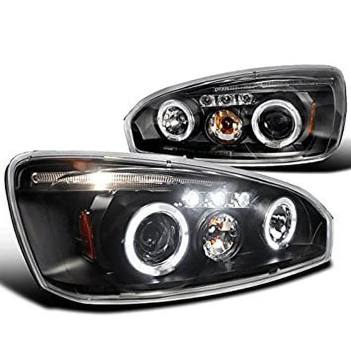 Spec-D Tuning 2LHP-MBU04JM-TM Chevy Malibu Led Black Projector Head Lights