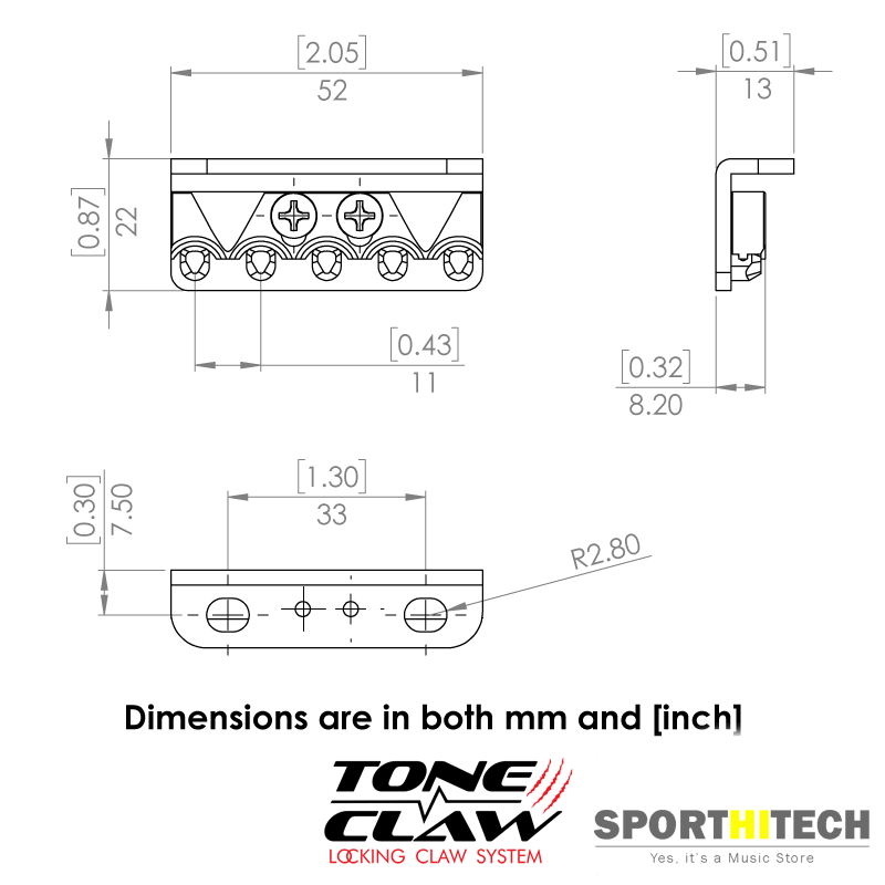 AxLabs Tone Claw Locking Spring Claw (Nickel) - Image 4