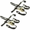 Rage Powersports 2-Pack of ATV or UTV Wheel Anchor Bonnet Ratcheting Tie-Down Straps