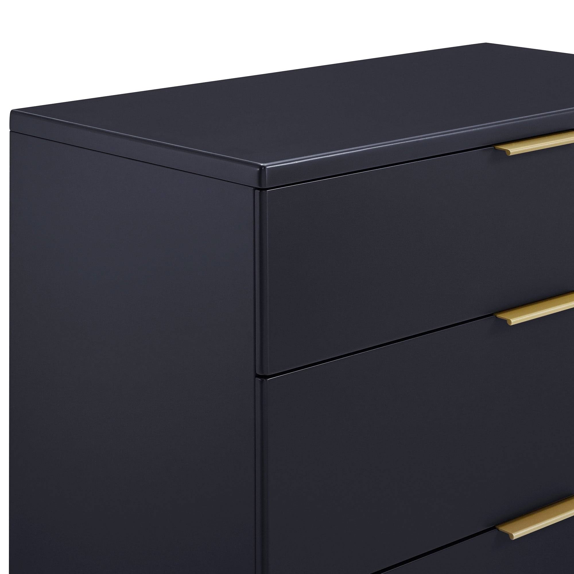 Delta Children Hendrix 3 Drawer Dresser in Bianca White/Bronze - Image 9