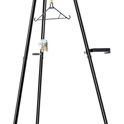 YIELDEDLAND 500lb Capacity Tripod Game Hoist Deer Hanger and Complete Hoist Kit with Gambrel and Manual Winch for Hunting Season Game up to 500 Pound