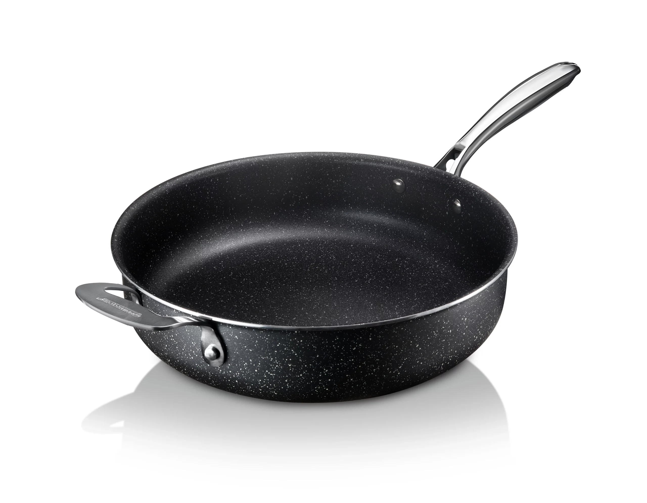 Granitestone Jumbo Cooker with Lid, Nonstick Triple Coated Surface, Family Sized Open Skillet with Stainless Steel Stay Cool & Helper Handle, Oven and Dishwasher Safe - Image 9