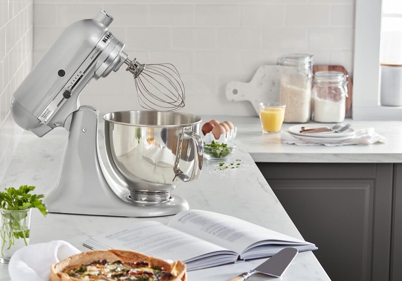 KitchenAid Artisan Series 5 Quart Tilt Head Stand Mixer with Pouring Shield KSM150PS, Cast Iron - Image 90