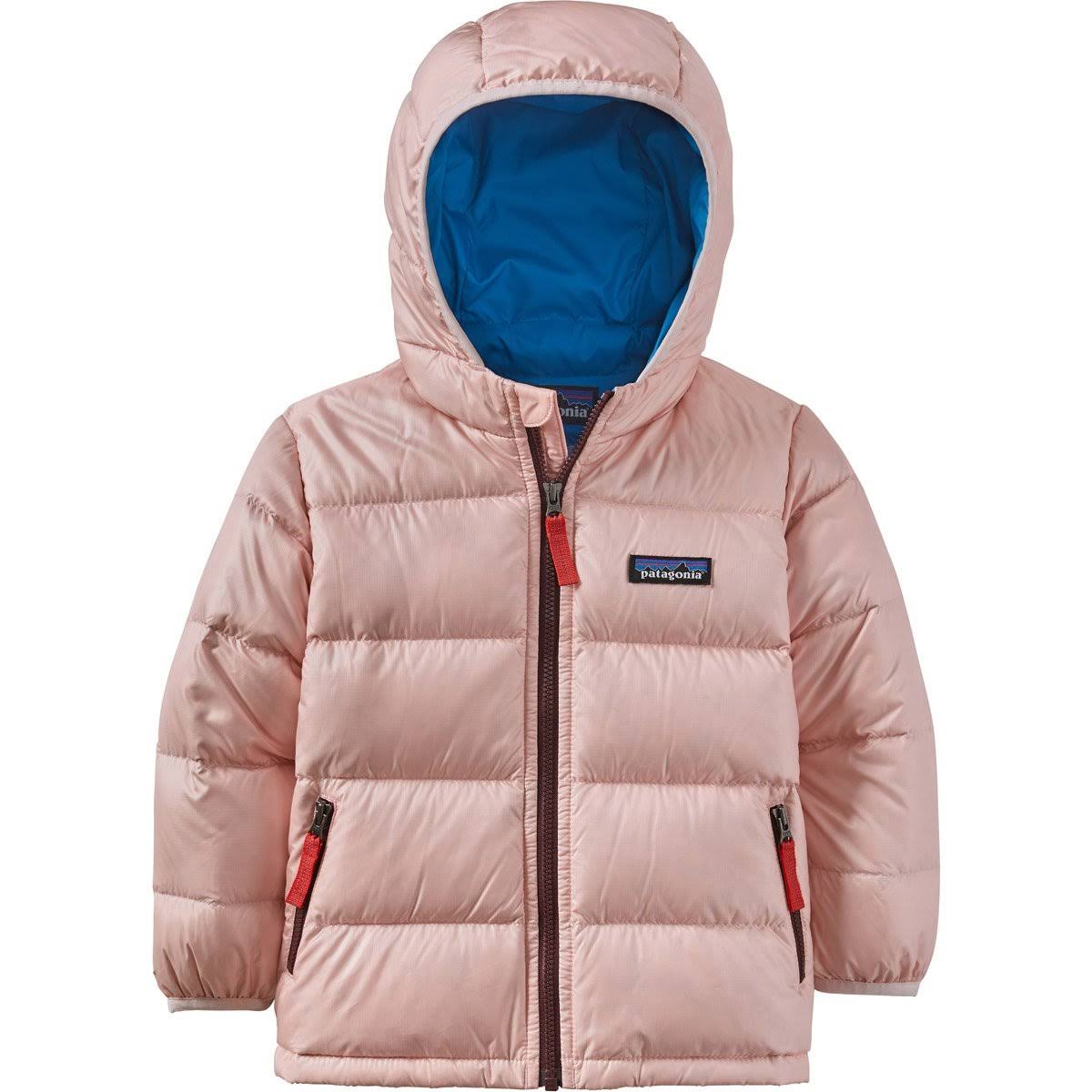 Patagonia Baby Hi-Loft Down Sweater Hoody, Seafan Pink / 18M - Image 2