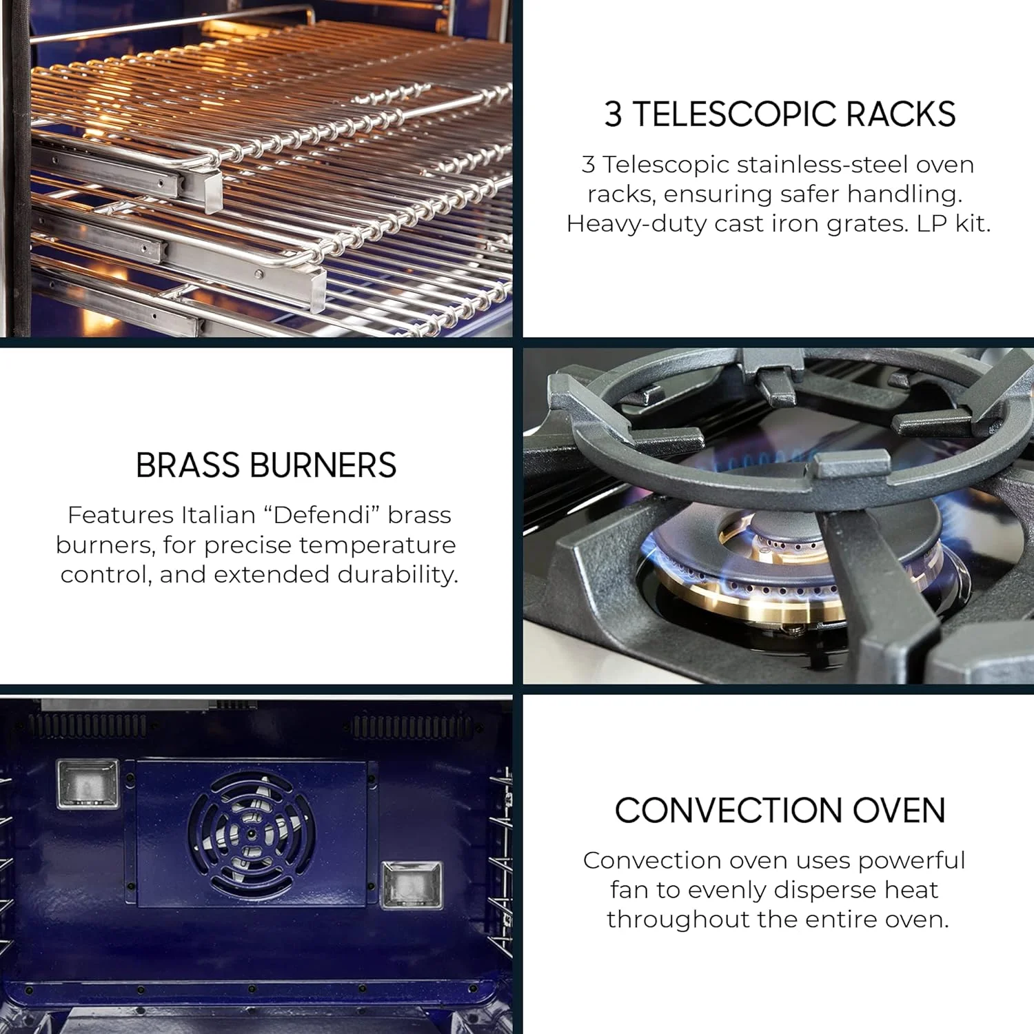Capriasca – Titanium Professional 36 Freestanding Gas Range - Image 4