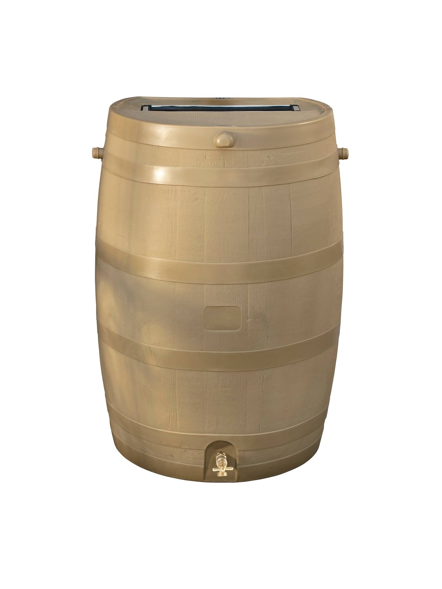 RTS Oak Rain Barrel w/ Brass Spigot