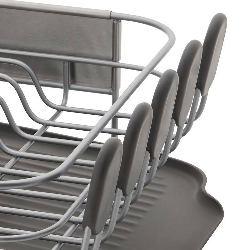 KitchenAid Compact Stainless Steel Dish Rack, 16.06-Inch, Black - Image 6