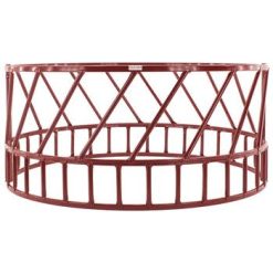 Tarter 14g2o Heavy-Duty Slant Bar Cattle Hay Feeder, Red – 2 Piece