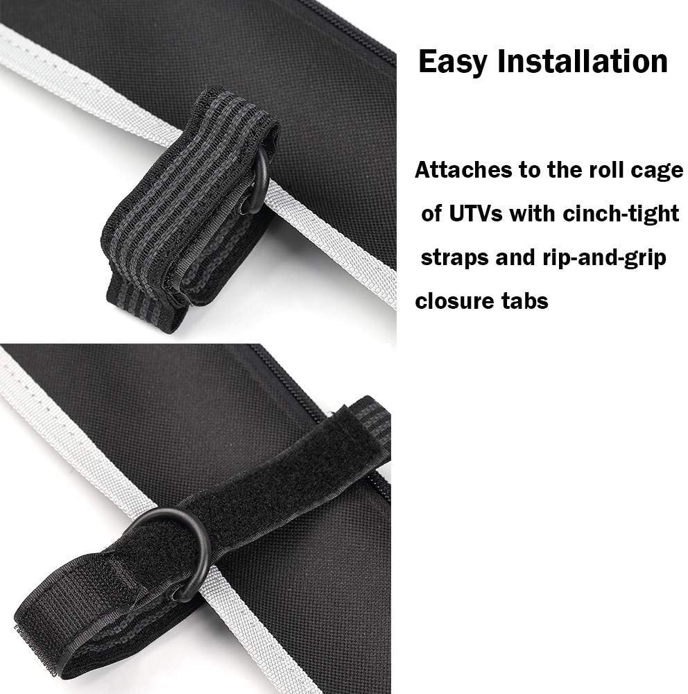 Kemimoto UTV Windshield Compatible with Kawasaki Mule 600 Mule 610XC SE SX Clear Fold Up UTV Full Front Windshield - Image 4