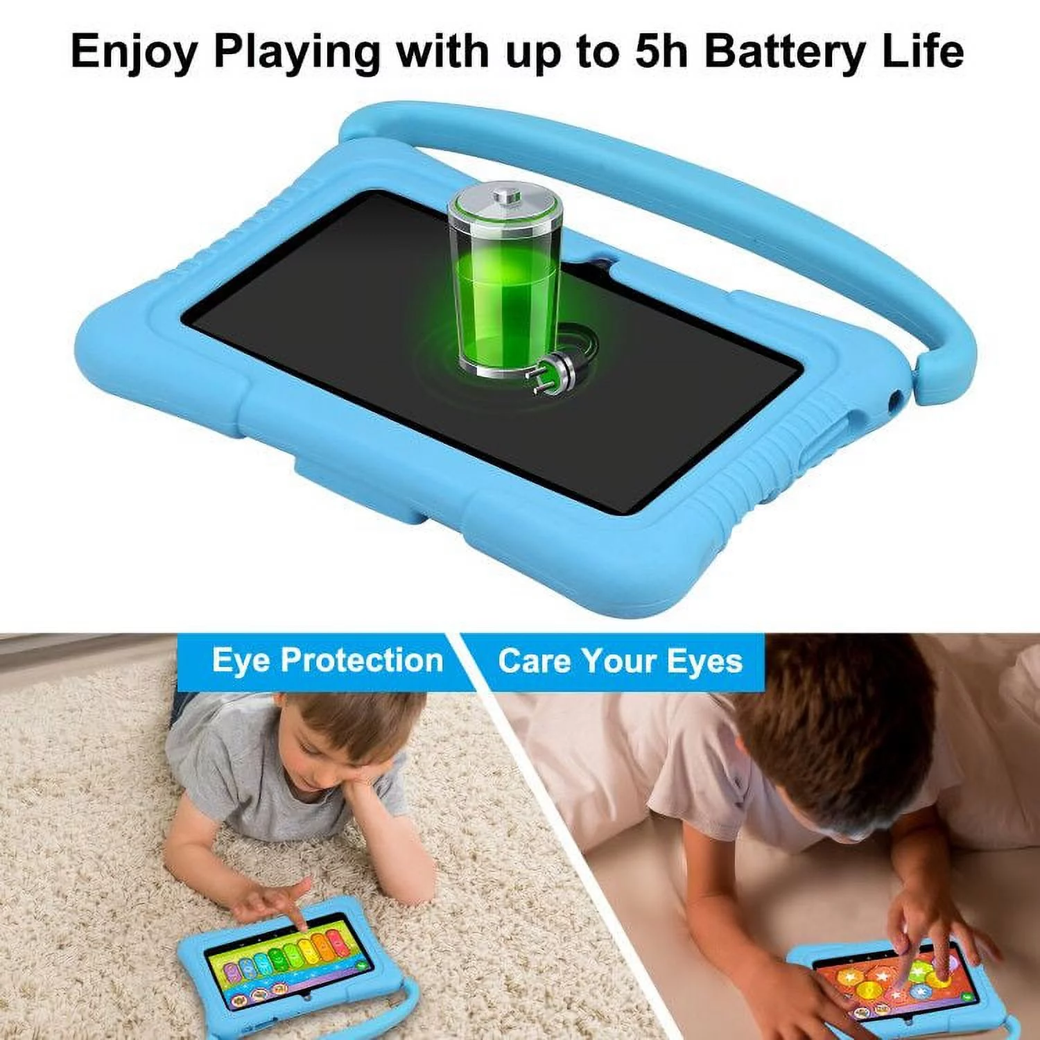 Kids Tablet, 7 Inch Android 10 Tablet for Kids, 2GB +32GB, Kid Mode Pre-Installed, WiFi Android Tablet, Kid-Proof Case - Image 5