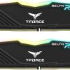 TEAMGROUP T-Force Delta RGB DDR5 32GB Kit (2x16GB) 6400MHz (PC5-51200) CL40 Desktop Memory Module Ram (White) for Z690 – FF4D532G6400HC40BDC01