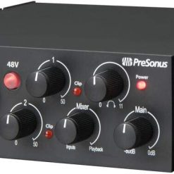 Alternative view of Presonus AudioBox 96 Studio Audio Interface with Creative Software Kit and Studio Bundle and CR5-X Pair Studio Monitors with Isolation Pads with and 1/4 Cables