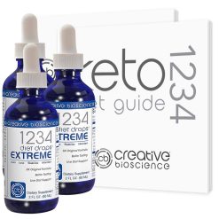 1234 Diet Drops Extreme 3 Bottles by Creative Bioscience