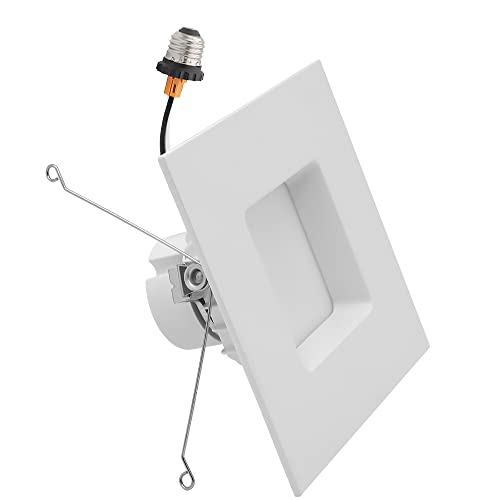 Maxxima 4 in. 5 CCT Retrofit Recessed Square LED Downlight – 800 Lumens, Color Selectable 2700K-5000K (2700K/3000K/3500K/4000K/5000K), Dimmable, 90 CRI, Ideal for Kitchen, Bathroom, or Bedroom - Image 5