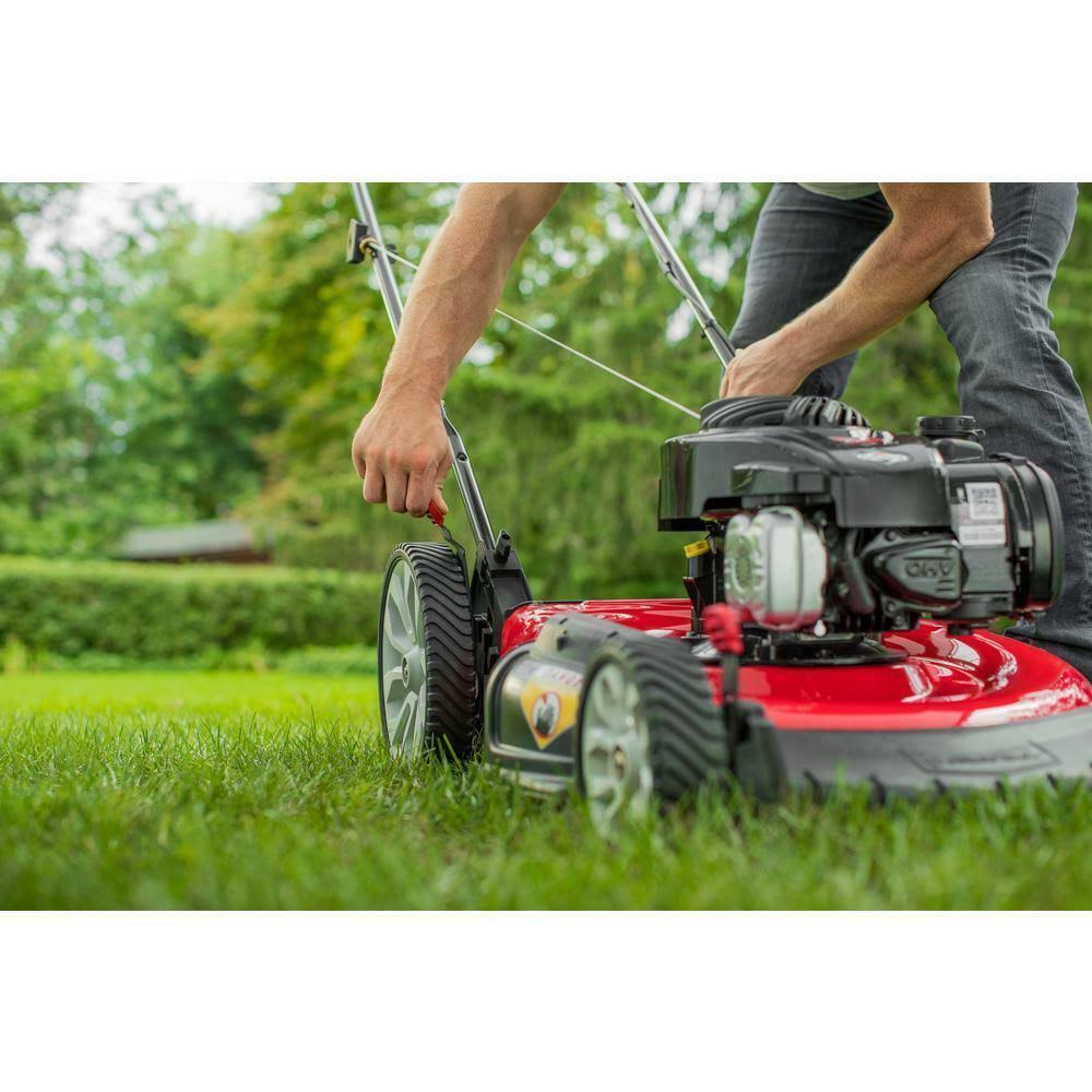 Troy-Bilt Tb100 Walk Behind Push Mower with Briggs and Straton Engine - Image 2