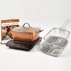 Copper Chef XL Precision Induction Cooktop u0026 11 inch Casserole Set as Seen on TV