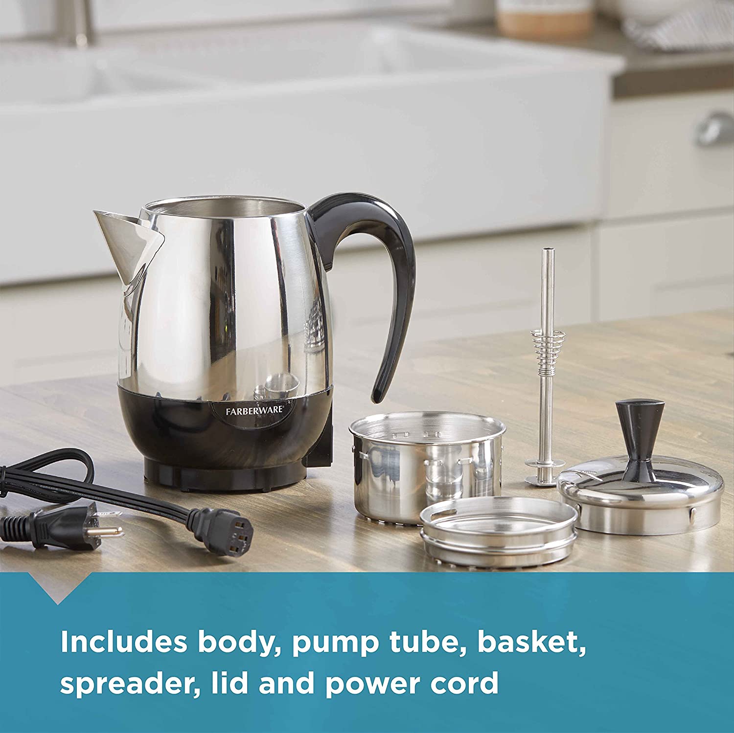 Farberware 2-4-Cup Percolator, Stainless Steel, FCP240 - Image 4