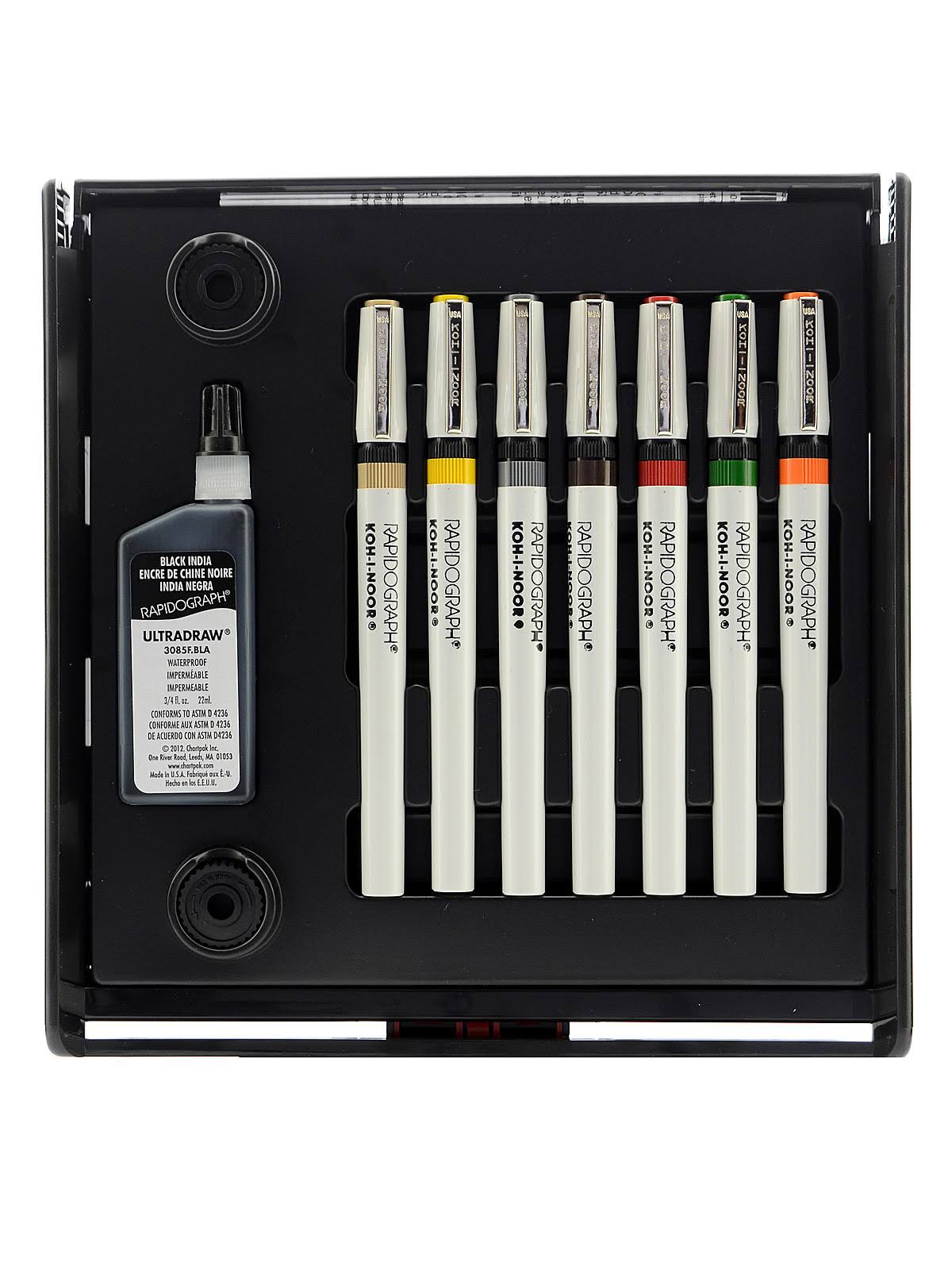 Koh-I-Noor Rapidograph Slim Pack 7-Pen Set