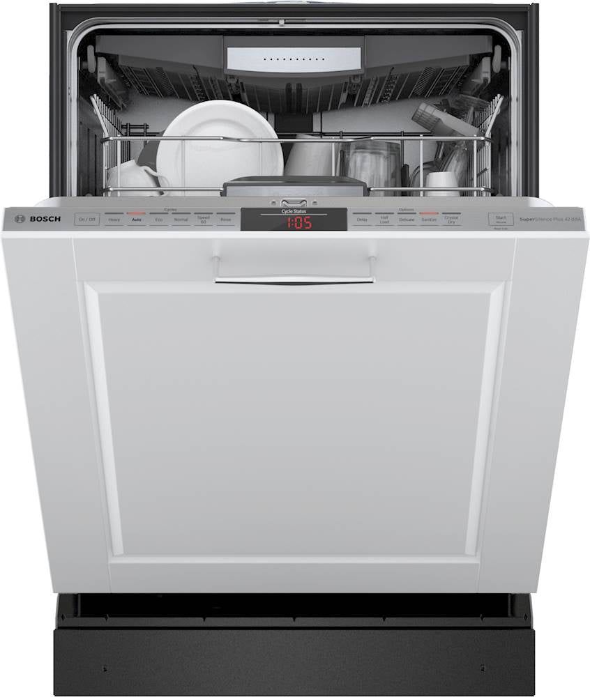 Bosch – 800 Series 24 Top Control Built-In Dishwasher with CrystalDry, Stainless Steel Tub, 3rd Rack, 42 dBa – Custom Panel Ready - Image 2