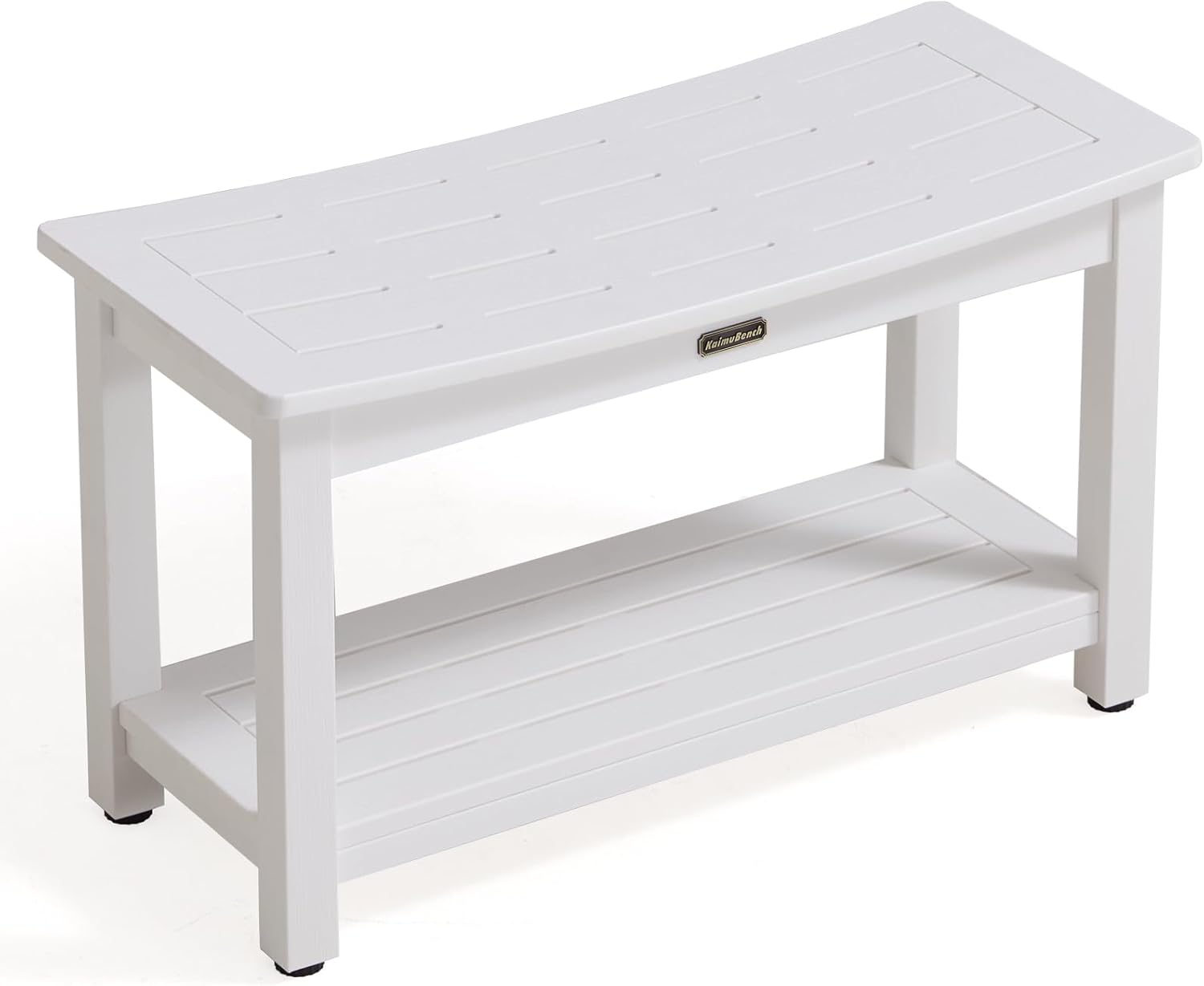 HDPS Shower Bench Seat, Poly Lumber Bathroom Stool for Inside Shower Waterproof, Foot Rest Stool for Shaving Legs with Adjustable Feet, Plastic Spa Bath Chair Seat for Bathroom, Non-Slip, Brown - Image 10