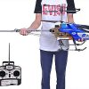 53 inch Extra Large GT Qs8006 2 Speed 3.5 CH RC Helicopter Builtin Gyro Blue