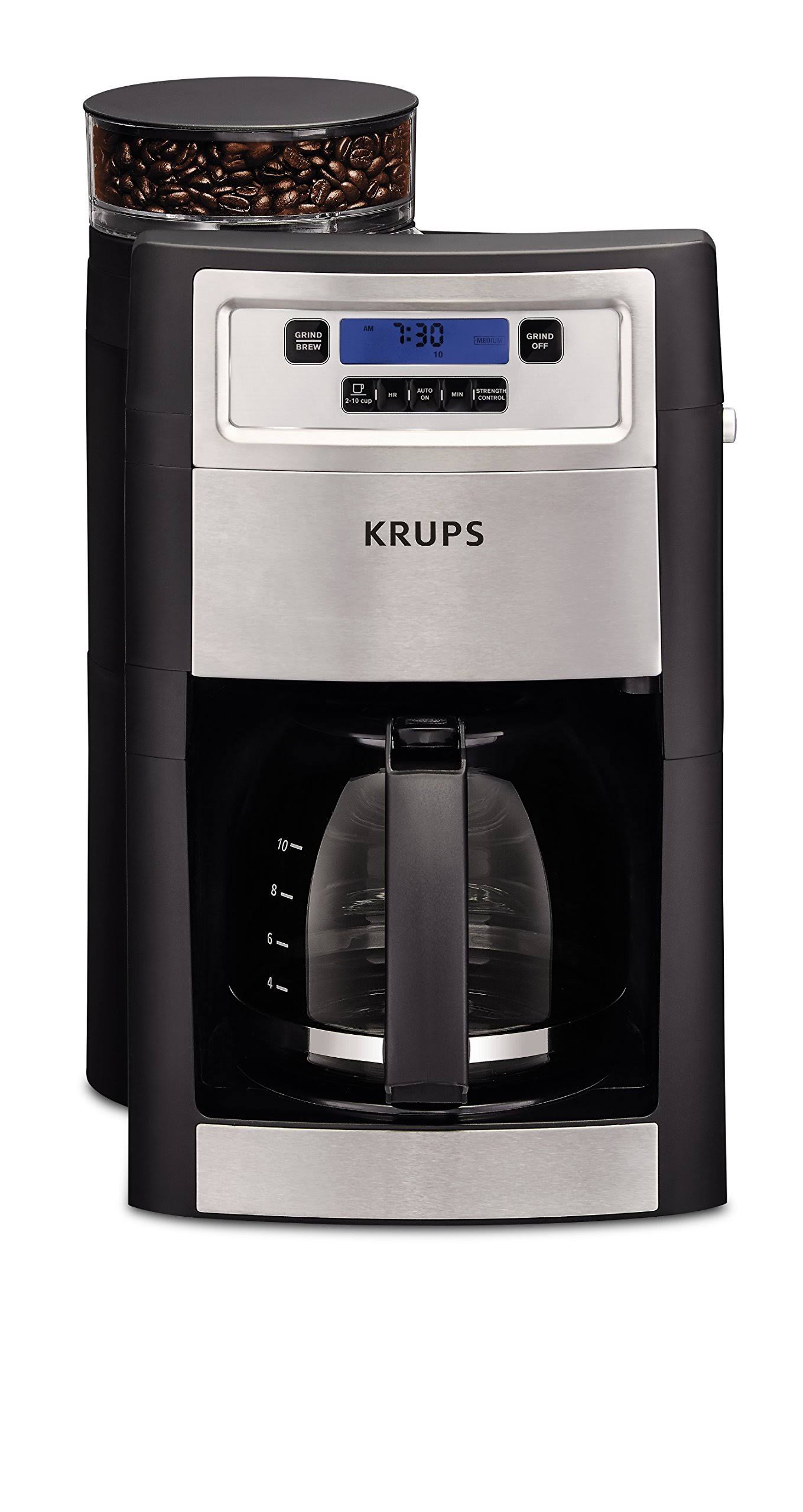 Krups KM785D50 Grind and Brew 10 Cup Coffee Maker