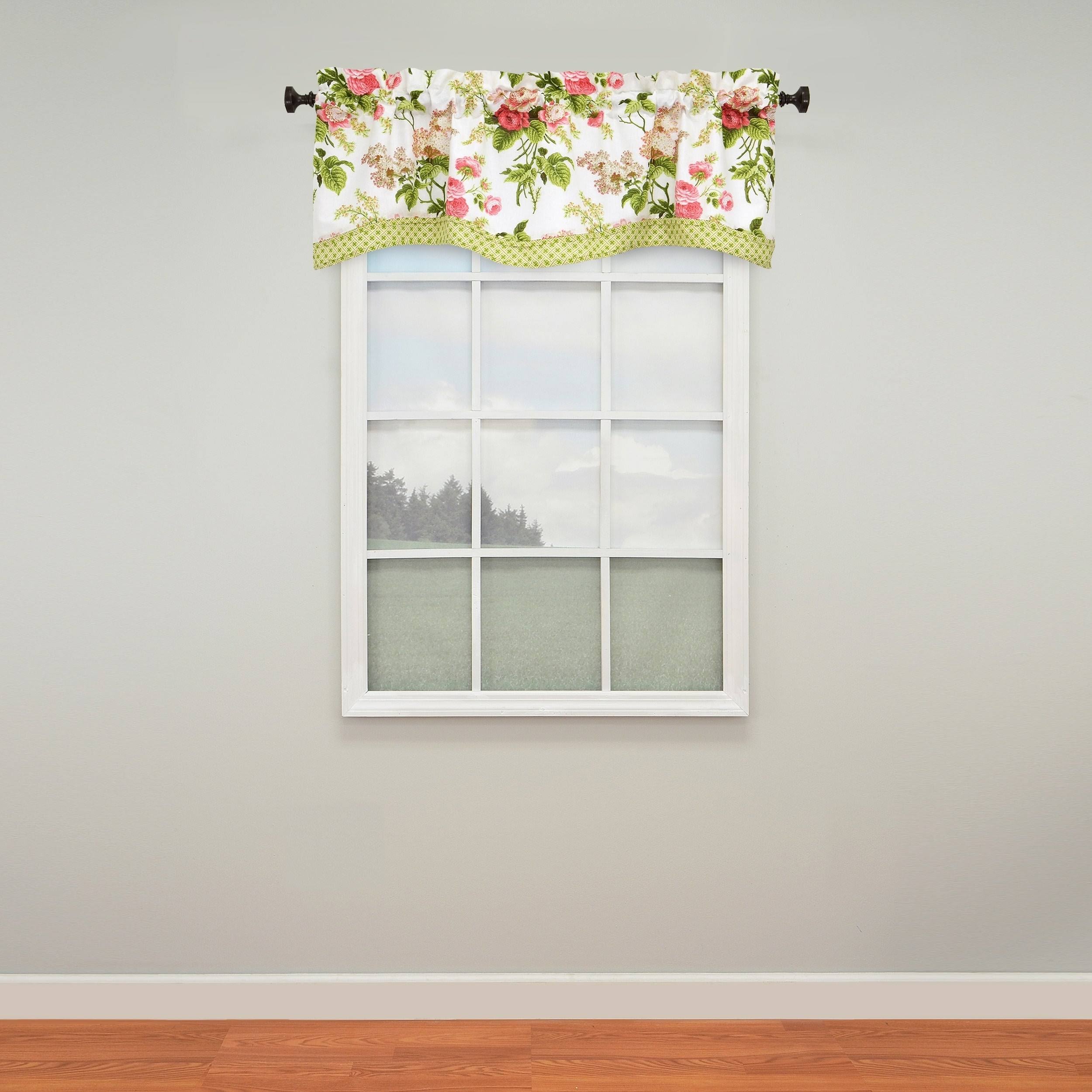Waverly Emma’s Garden Lined Window Valance