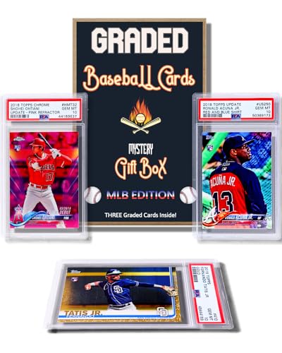 Three Graded Baseball Cards Gift Box: MLB Edition ??Three Premium PSA/BGS Graded 10, 9.5 or 9 Cards ??Potential Rookie Autographs & Numbered RC Refractors??Gift for Baseball Fans??by Slabs of Heat - Image 8