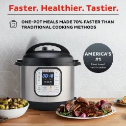Alternative view of Instant Pot Duo 6 Qt Electric Pressure Cooker 7-In-1 with Easy-Release Steam Switch