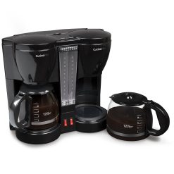 Cucinapro Double Coffee Brewer Station – Dual Coffee Maker Brews Two 12-Cup Pots