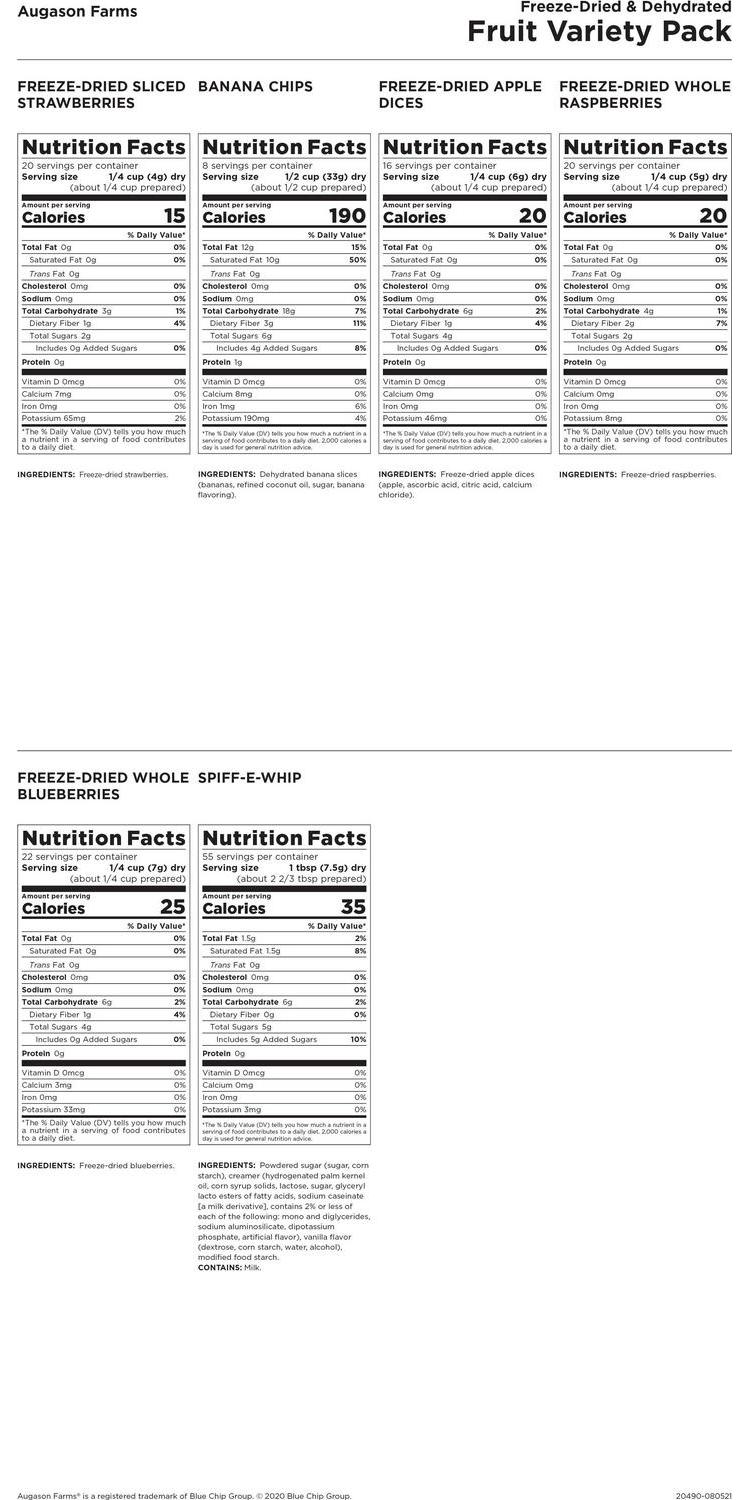 Augason Farms Freeze Dried and Dehydrated Fruit Variety Pail?? 86 Servings?? Emergency Food - Image 7